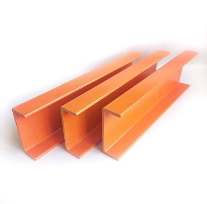 Hohe Festigkeit, kundenspezifische Außen-FRP-Pultrusion C-Kanalprofile 18 mm bis 810 mm Breite