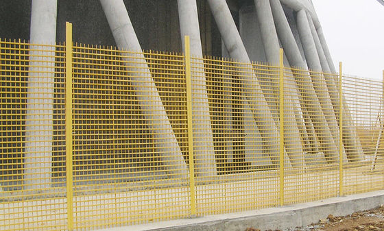 Chemisch korrosionsbeständiges Sicherheitszaunsystem aus FRP-Gitter mit Pultrudetechnik