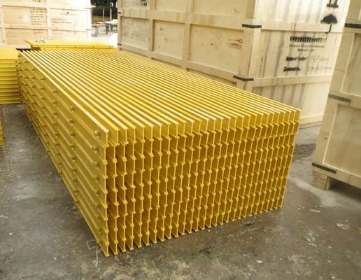 Schneidende FRP-Gitter Zugangssystem für rutschfeste Gehwege 25 mm 38 mm 50 mm hohe GFRP-Gitter
