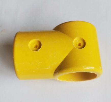 Gelbe GRP-Handrail-Fittings Ellbogen-Tee-Kreuzwinkel-Rohrverbindung für das Handrailsystem