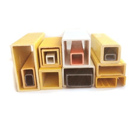 Schneidedienst glatte 16 mm bis 50 mm FRP-Quadratrohrprofile für isolierte Zaunpfosten