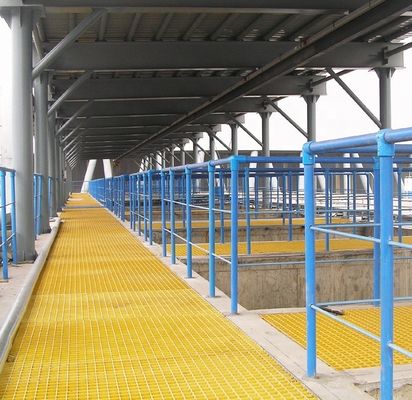 Stärke Pultruriertes Glasfaserprofil für Kühlturm GFRP Gitter Gehweg/Handrail