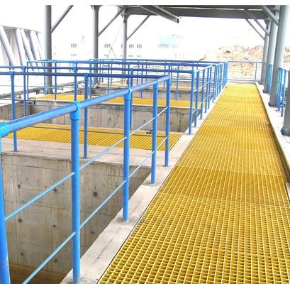 Stärke Pultruriertes Glasfaserprofil für Kühlturm GFRP Gitter Gehweg/Handrail