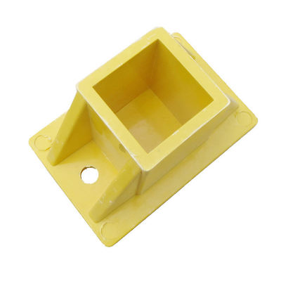 Pultrurierte 50 mm Quadratröhre FRP Handrail Zaun Post Basis mit Schneidfähigkeit
