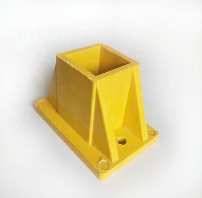 Gelb 50 mm FRP 3-Wege-4-Wege-Fittings/Anschluss für Quadrat-Rundglasfaserzaun/Handrail-Zubehör