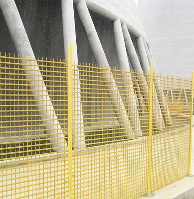 Isolierter FRP-Zaun für Kühlturm Glasfaserverstärkter Kunststoff-Handgurt UV-Schutz