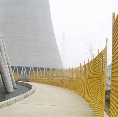 Isolierter FRP-Zaun für Kühlturm Glasfaserverstärkter Kunststoff-Handgurt UV-Schutz
