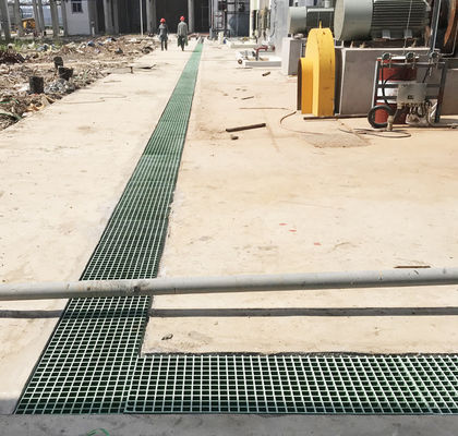 Fiberglas-Grench Drain Cover Gitter Gang für die chemische Anlage Abwasserbehandlung
