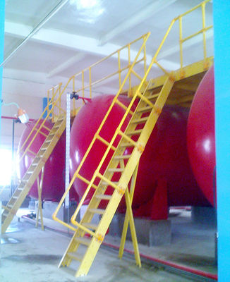 GRP-FRP-Treppenhandgriff für Stufen-Treppenleiter im Stil des industriellen Designs