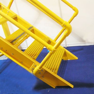 Isolierte FRP-Treppengeländer für Faser-Treppenstrukturen Gewichtskapazität 250 lbs