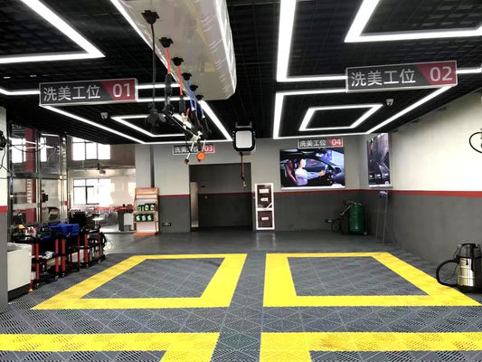 2.0cm PP Verriegelung Garage Fußboden Fliesen Fußboden Waschmaschine Gitter Matten Anti-Rutschgitter