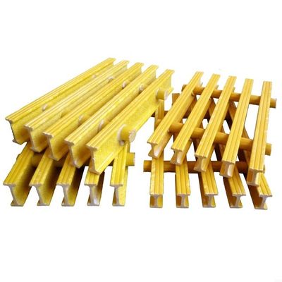 Hochfeste FRP-Glasfaser-Verbundgitter mit kundenspezifischer Länge von 25 mm bis 65 mm