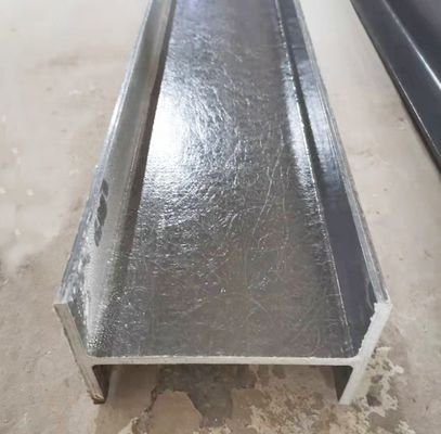 Glatte 6m Span GRP FRP Kunststoff-Purlin für Dach-Panel-Stützrahmen Hohe Tragfähigkeit
