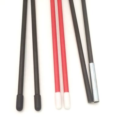 angepasste Farben 7,9 mm 9,5 mm 11 mm Glasfaser Zeltstangen GFRP FRP Kunststoff Zeltstange glatt