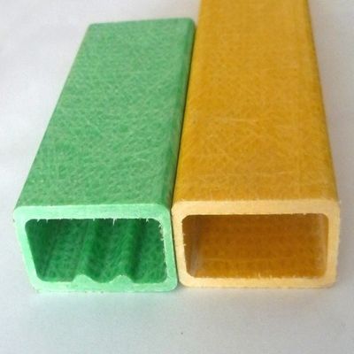 Strukturen Hochfestigkeit Glasfaser Flachrohr FRP Kunststoff Verbundwerk rechteckiger Pol Länge 1m bis 11,6m