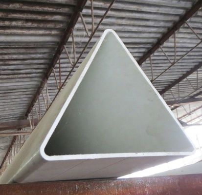 Glatte 180 mm FRP Dreiecksprofile Glasfaser Dreiecksprofil GFRP Winkelbereich