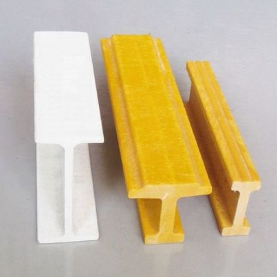 Glatte 25mm 38mm 50mm 110mm Strukturfaserglasverbundene I-Strahl-FRP-I-Strahlprofile