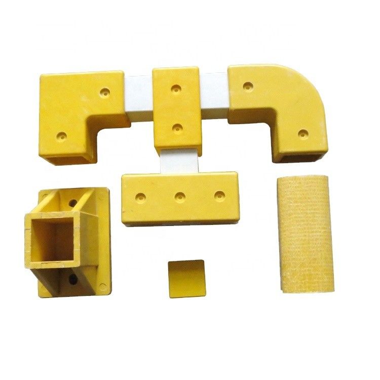 Anpassungsgröße FRP-Quadratrohr-Fittings für Verbindungseinrichtungen im Stil des industriellen Handschraubers