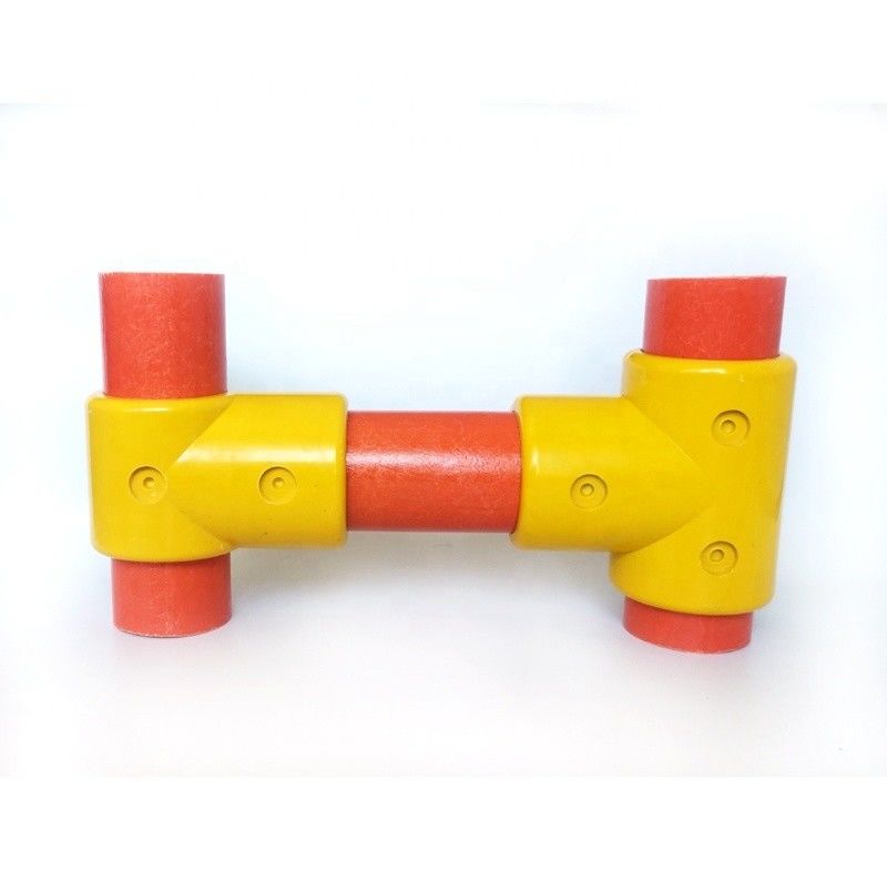 Industrie-Stil 50mm FRP-Handgurt/Zaun-System GRP-Handgurt Zubehör Klemmen T-Fittings Cross Tee