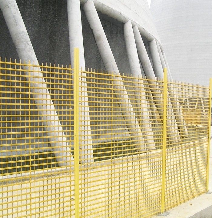Isolierter FRP-Zaun für Kühlturm Glasfaserverstärkter Kunststoff-Handgurt UV-Schutz