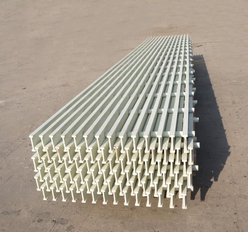 Lange Lebensdauer Pultrured FRP Dock Grating Walkway mit 40% offener Fläche und Schneiden