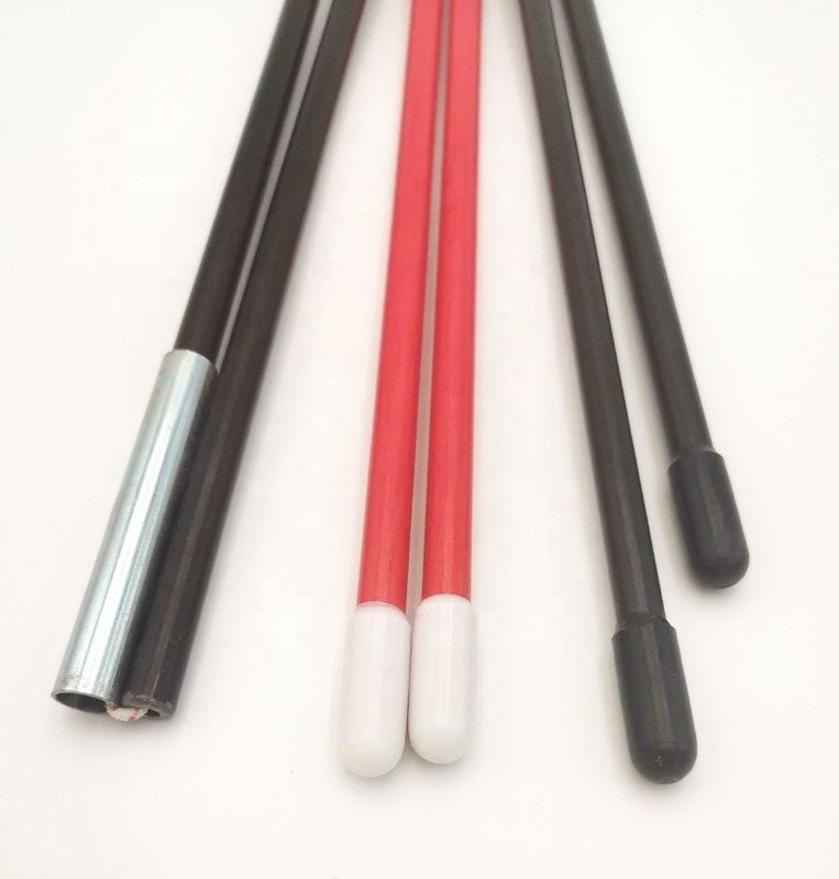 angepasste Farben 7,9 mm 9,5 mm 11 mm Glasfaser Zeltstangen GFRP FRP Kunststoff Zeltstange glatt